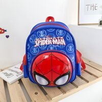 Balo Đi Học Họa Tiết Spiderman Captain America Lightning McQueen Frozen Cho Bé Trai