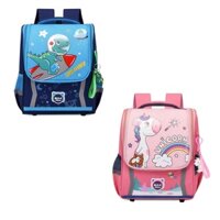 Balo đi học hoạt hình ngựa pony unicorn cầu vồng và khủng long phi hành gia cho bé tiểu học