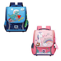 Balo đi học hoạt hình ngựa pony unicorn cầu vồng và khủng long phi hành gia cho bé tiểu học