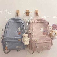 Balo đi học nữ phiên bản Hàn Quốc Harajuku ulzzang học sinh cấp 3 học sinh cấp 2 ba lô đa năng sức chứa lớn ba lô ins ba