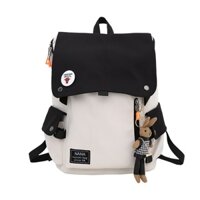 Balo đi học nữ, unisex, phong cách thời trang Hàn Quốc GB-BL47, balo học sinh cấp 2,3, sinh viên đại học cao cấp - Màu Kem