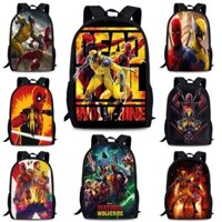 Balo Đi Học Tiểu Học Deadpool & Wolverine 3D Hoạt Hình Ba Lô Trẻ Em Chống Thấm Nước Nhẹ Dung Tích Lớn Túi