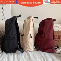 Balo đi học Ulzzang backpack Hàn quốc trơn basic nam nữ cặp sách đi chơi du lịch thời trang balo nữ đi học balo du lịch
