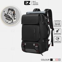 Balo du lịch chống nước cao cấp EZ BALO BLA27 có ngăn đựng giày , Balo đi học kích thước lớn , Balo đựng laptop to