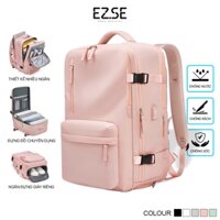 Balo du lịch chống nước đựng laptop chống sốc cao cấp EAZY BLA08 có ngăn đựng giày riêng , Balo laptop nữ thời trang