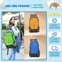 Balo Du Lịch Đi Phượt Cỡ Lớn 45L Nam Nữ Vải Polyester Chống Thấm Chống Xước Siêu Bền|Bảo Hân Fashion