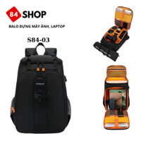 Balo Đựng Máy Ảnh và Laptop Cao Cấp S-03 Size lớn, Chống Sốc, Chống Thấm Nước - Backpack - Camera