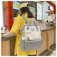 Balo Fathi dáng hộp ngăn bí mật an toàn, cặp sách túi đựng laptop cỡ lớn thời trang uluzang