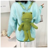 Balo gấu bông balo ếch xanh hot tiktok Ulzzang hàng Quảng Châu có sẵn