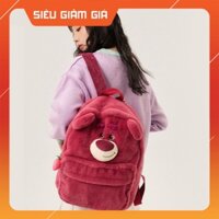 Balo gấu dâu Lotso Disney chính hãng size lớn đi học đi chơi - Ba lô gấu dâu cute / cặp đi học cho bé Vani Home Cam