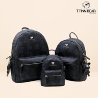 Balo gấu đen nữ đi học, du lịch cao cấp TTWN BEAR - TN3192
