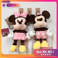 Balo Gấu nhồi bông hoạt hình Disney Minnie/ Mickey Mềm mịn dễ thương