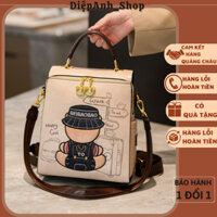 Balo gấu nữ da mềm chuẩn from balo gấu beibaobao kèm dây đeo vai hàng quảng châu cao cấp T804