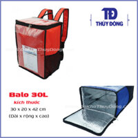 Balo giữ nhiệt giao hàng 30L - Túi Shipper giao đồ ăn - túi giao trà sữa - Thủy Đông