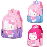 Balo Hello Kitty Ba Lô Siêu Nhẹ Dễ Thương Xinh Xắn Phong Cách Hàn Quốc Dành Cho Bé Lớp 1-3cặp balo cho bé cặp đi học cho bé gái mầm non Balo hình con mèo