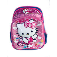 Balo Hello Kitty cho bé gái tiểu học xanh hồng