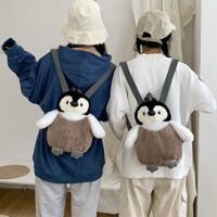 Balô hình chim cánh cụt bằng bông siêu kute