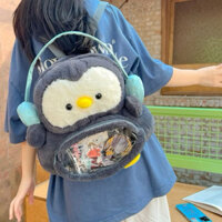 Balô hình chim cánh cụt, cừu đeo tai phone