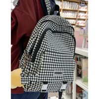 Balo họa tiết Kẻ ca rô cỡ lớn  Dễ Thương Phong Cách Hàn Quốc Cho Nữ Sinh