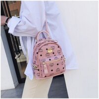 Balo Họa Tiết Kèm Móc (Hồng)