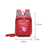Balo hoạt hình heo Peppa Pig cho bé học mầm non 1-4 tuổi có kèm video