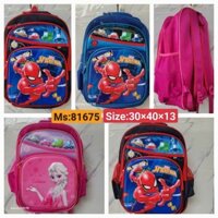 Balo Hoạt Hình, Siêu Nhân, Công Chúa Ngộ Nghĩnh Cho Bé Đi Học Mẫu Giáo- Mầm Non- Cặp Đi Học size vừa