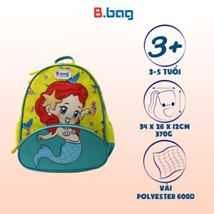 Balo học sinh B.bag Buddy-Mermaid B-12-100