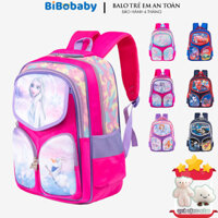 Balo học sinh cấp 1 cặp đi học cho bé trai gái lớp tiểu học vải nylon chống nước nhiều ngăn 1701