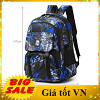 Balo học sinh cấp 1 và 2 siêu nhẹ chống gù chống nước cao cấp phong cách nhật bản, ba lô nam màu loang cá tính