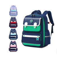 Balo học sinh cấp 1 và 2 siêu nhẹ chống gù chống nước cao cấp phong cách châu âu