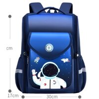 Balo học sinh lớp 3,4,5,6 hàng cao cấp cho bé trai in hình phi hành gia