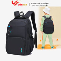 Balo học sinh nam cặp đi học cho bé trai cấp 1 2 vải nylon chống nước nhiều ngăn bền đẹp 8113