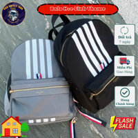 Balo Học Sinh Thome 3 Sọc Trắng 💙 Chất Liệu Da Cao Cấp, Chống Nước