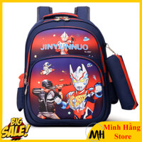 Balo học sinh tiểu học siêu nhẹ chống gù cho bé trai gái, cặp sách ba lô công chúa siêu nhân nhiều ngăn kèm bóp đựng bút