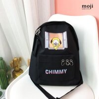 Balo idol vải BTS cartoon Chimmy bên cửa sổ Jimin 13x29x45