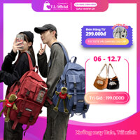 Balo KAKAREMI vải canvas nam nữ phong cách Hàn Quốc