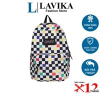 Balo kẻ caro nữ đẹp cao cấp đi học du lịch phối màu cute dễ thương chống nước LAVIKA BL29