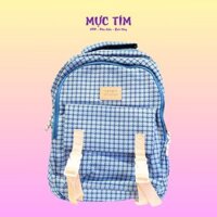 Balo Kekemi xiuxian sọc caro xanh/ hồng