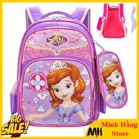 Balo kèm túi đựng bút cho bé gái đi học dành cho bé lớp 2 đến lớp 5, cặp sách học sinh chống thấm nước cho trẻ cấp 1