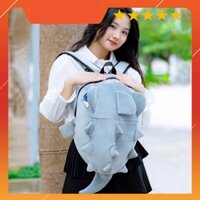 Balo Khủng Long đựng đồ dùng, sách vở Cực Cute, loại vải nhung mềm mịn cao cấp chuẩn thương hiệu UNISWAP