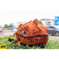 Balo khủng long màu nâu vải nhung mềm mịn đi học,đi chơi,đi phượt rất dễ thương