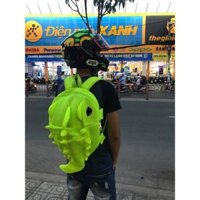 Balo khủng long xanh lá vải lưới mắt phản quang thời trang dùng đi chơi,đi phượt