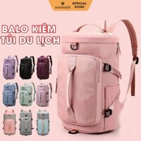 Balo Kiêm Túi Du Lịch Automatik, Balo Đi Học Girl Phố Chống Nước Đựng Quần Áo Thể Thao Đi Chơi Học Sinh Đá Bóng Đeo Chéo
