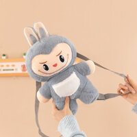 Balo labubu gấu bông mini có tai dễ thương cute vải lông mềm đi chơi du lịch GY788