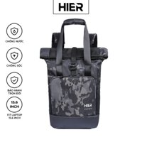 BALO LAPTOP ROLL TOP HIER SIZE L CAMO LÍNH BALO ĐI LÀM DU LỊCH ĐỰNG QUẦN ÁO CÓ NGĂN LAPTOP 15.6 INCH 17 INCH