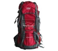 Balo leo núi 60L+10Vihir Adventure - 9261 Đỏ