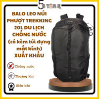 Balo leo núi phượt trekking 20L du lịch chống nước, quechua, hàng xuất khẩu