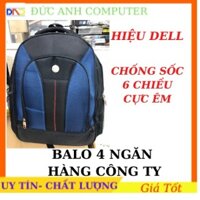 BALO LOẠI TỐT , ĐEN XANH Balo Laptop DELL/HP 4 Ngăn Chống Sốc 6 Chiều- Hàng Công ty Cực Đẹp