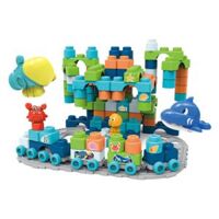 Balo lớn xếp hình khối có mô hình xe và sinh vật biển 89pcs RFD506856 C407 (Cam)