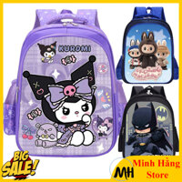 Balo lớp 1-3 cho bé trai-gái hình siêu nhân công chúa spider man cho học sinh, Cặp sách thông minh tiểu học cấp 1 labubu